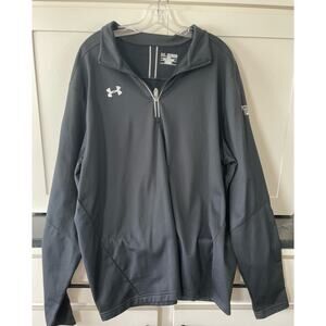 Under Armour black 3/4 zip pullover with CCFG logos 2XL
